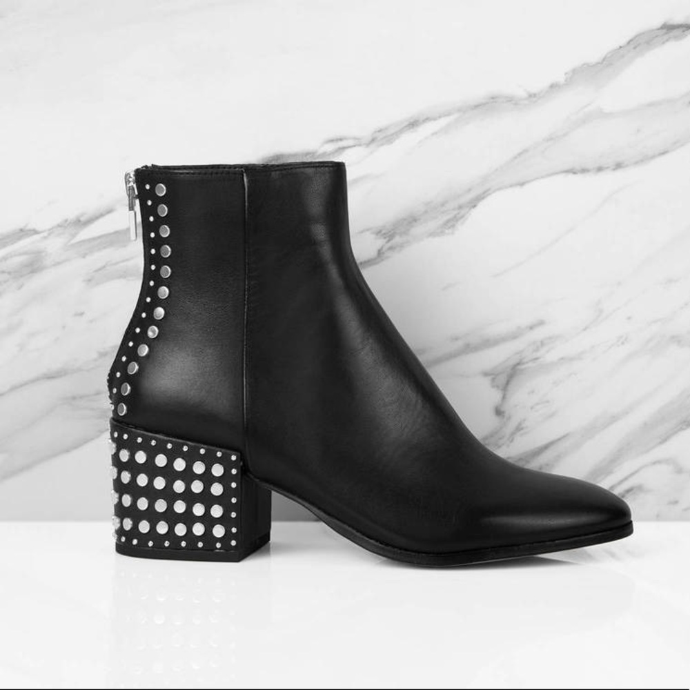Dolce Vita | Black Studded Booties